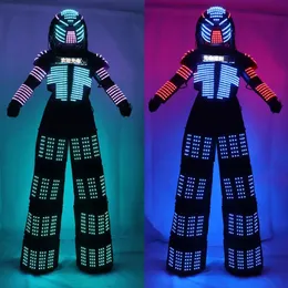 로봇 LED STILTS WALKER LED LIGHT ROBOT 의상 의류 의류 이벤트 Kryoman Costume Led Disfraz de Robot233S