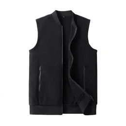 Gilet da uomo all'ingrosso giacca invernale personalizzata gilet in pile polare uomo 100% poliestere pesca caccia gilet antivento uomo gilet in pile nero 230904