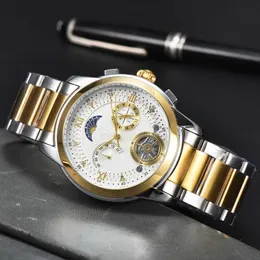 2023 Men's Quartz Watch Business Fashion Watch PHL42MM Sun Moon Watch Luxury Design All Steel Solid Strap VAC-1