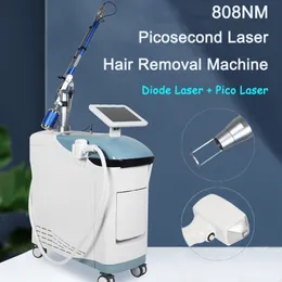 Approvisionnement d'usine Diode Laser Picoseconde Laser Équipement de soins de la peau Supprimer le tatouage Pigment Lavage Sourcils Traitement de l'acné 808nm Laser Dispositif d'épilation