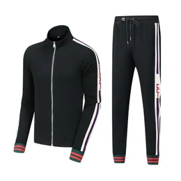 Tute firmate da uomo tuta da ginnastica in due pezzi ricamo da donna tuta da jogging giacca con cappuccio pantaloni set tute sportive da donna222B