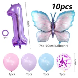 Autres Fournitures De Fête Dévénement Ballons Papillon Violet Avec Numéro  Géant De 32 Pouces Joyeux Anniversaire Globos Décorations Pour Filles Pour  Enfants 230905 Du 7,8 €