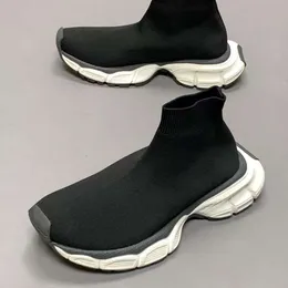 Designer 3xl sneaker meia botas de malha sapatos casuais para mulheres homens luxo tripler preto branco plataforma vintage treinadores sapatos de corredor 36-46 com caixa no467