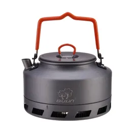 Camp Kitchen 1.1/1.6L utomhuscamping Vandring Portable Kettle Collector Heat Ring Coffee Water Kettle TEAPOT 230905