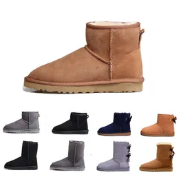 Mulheres Botas de Neve Triplo Preto Castanha Roxo Rosa Marinha Moda Clássico Sobre o Joelho Tornozelo Bota Curta Senhoras Mantenha Quente Botas de Designer Sapatos 36-41