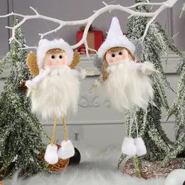 Decorazioni natalizie 1 pz Anno 2024 Ultime bambole angelo Ornamento per albero di Natale Noel Deco Decorazione per la casa Navidad Regalo per bambini 230905