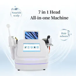 Machine portable de thérapie capillaire 7 en 1 avec analyse du cuir chevelu et massage des cheveux Analyseur de repousse des cheveux Machine de soins capillaires Traitement de perte de cheveux galvanique