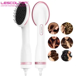 Hair Dryers LESCOLTON Air Brushes One Step Dryer Brush Straightener for All Types Eliminate Frizzing Tangled 230904