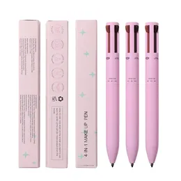 Lidschatten-Liner-Kombination, Multi-Effekt, 4-in-1-Eyeliner, Augenbrauenstift, Konturstift, langlebig, wasserfest, Kosmetik, Eyeliner, Make-up-Stift, Lipliner-Stift 230904