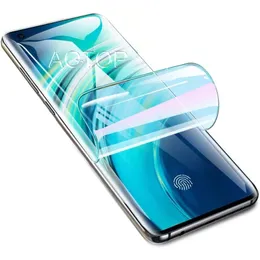 Película protetora de hidrogel premium de alta sensibilidade para iphone samsung protetores de tela tpu macio transparente cobertura completa hd transparente