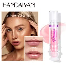 Handaiyan Lip Plump Booster Сексуальная пухлая блестящая красная телесная помада