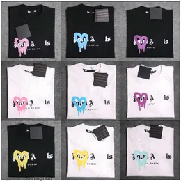 SS Designer de T-shirt de Luxo Marca Anjos Anjo Camiseta Pa Roupas Spray Carta Manga Curta Primavera Verão Maré Homens e Mulheres TeeTI9S