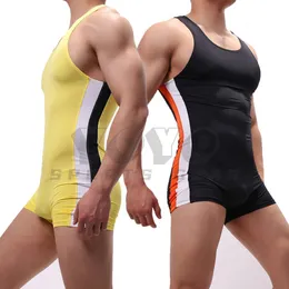 Andere Sportartikel Pakaian Singlet Gulat Tinju Triathlon Satu Potong Bodysuit Pria Besi Renang Gym Olahraga Kebugaran Skinsuit Tanpa Lengan Lari 230905