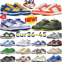 2024 Novos sapatos de grife mens baixo branco preto panda triplo rosa fóton poeira equipe ouro pálido marfim lona argônio UNC cinza nevoeiro gum flats homens mulheres tênis casuais treinadores