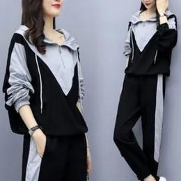 Kadınların Terzini Kadınlar 3xl Sports Suit Kadın Tişört Üst ve Ekose Pantlı İki Parça Spor Giyeri Takip Eşleştirme Seti Yaz 230904