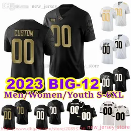 Футбольная майка BIG-12 Custom S-6XL NCAA UCF Knights 2023 88 Джош Селискар 55 Уолтклер Флинн-младший 10 Джон Риз 1 Джавон Бейкер 2 Ли Хантер 2 сшитые трикотажные изделия Хадсона