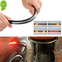 Nowy LED Motocykl Turn Light DRL Amber Red Moto Flasher Ring Pierścienia Lampa paska Flashing Blinker Universal