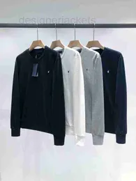 Bluzy bluzy bluzy damskie Pony Classic Hafted okrągły sweter Sweter męski pullover pullover pary biznesowe proste wszechstronne L6DL