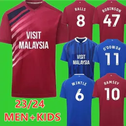 23 24 Cardiff Ralls Kids Kids Kit Soccer Jerseys Philogenep Rinomhota Colwill Ratcliffe O'Dowda Home 3rd Child Football Resirts Socks 998