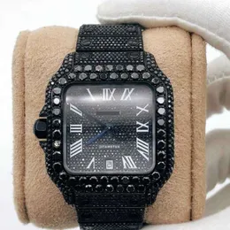 Orologio con diamanti hip-hop MQKV taglio rotondo di tutte le dimensioni Personalizza orologio con diamanti naturali fatto a mano dal produttore