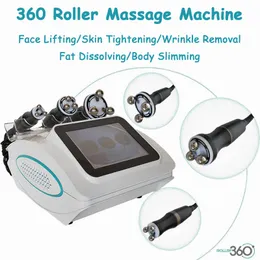 Radiofrekvens Slimming Fat Borttagning Machine Cellulite Reduction RF LED 360 graders rotation Roller Massage Ansiktslyftning Skin åtdragning Skönhetsanordningen