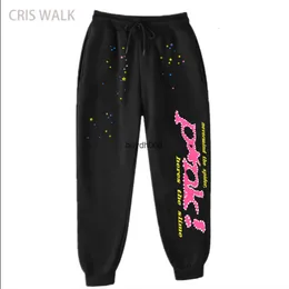 Cb1u Cb1u 2023 Calças masculinas e femininas Sweatpants Moda Spider Web Sp5der 55555 Outono Inverno Esportes Hip-hop Leggings Sanitários Casual