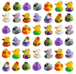 Halloween Rubber Ducks Baby Bath Toys Zapasy dla dzieci w kąpieli prysznic pływak Squeaky Sound Duck Water Gra Prezenty dla dzieci 906