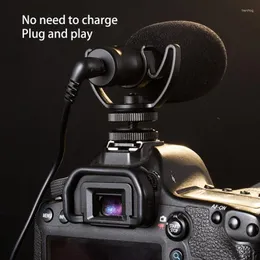 Microfoni Microfono per fotocamera reflex Registrazione omnidirezionale Supporto da 3,5 mm per dispositivi multipli Dropship