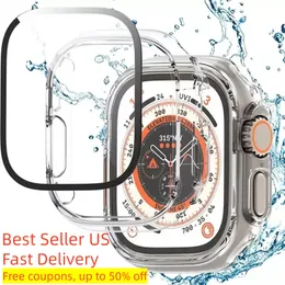 Para relógios inteligentes série u8 49mm 1.99 Polegada tela relógio masculino cor misturada silicagel moda relógio impermeável e à prova de gota caso