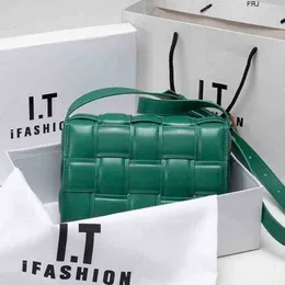 Designer Bag BottegaaVenetas Bolsas Cassetes 2023 Lusi Bolsas Zhao Mesmo Cassetes Couro Tecido Travesseiro Único Ombro Slant Span Pequeno Quadrado Mulheres Tem Logotipo fr