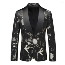 メンズスーツブランド服の高級スーツジャケットウェディングビジネスドレスコートメンファッションスリムブレザーコスチュームhommeビッグサイズ5xl 6xl