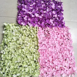 Decorative Flowers Artificial Flower Wall Wedding Accessories Fake Row Window Decor Hydrangea Halloween Christmas