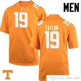 Niestandardowe mężczyźni Młodzież Kobiety Tennessee Vols Darrell Taylor #19 Football Jersey Rozmiar S-5xl lub Custom dowolne nazwisko lub koszulka numer