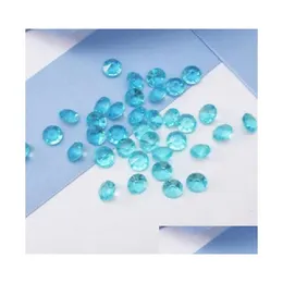 Inne imprezy imprezowe Wysokiej jakości 6,5 mm 1 Karat Aqua Blue Color Diamond Confetti Dekoracja ślubna- Drop dostawa domowy ogród Dhxml