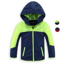 Jackets Jaket anak laki laki dan perempuan 4 12t mantel bulu bergaris penahan angin musim gugur jaket tambal sulam anti air tahan untuk 230905