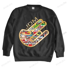 Heren Hoodies Man Lente Ronde Hals Cool Sweatshirt Shocker Sticker Bomb Jdm Sportwagen Racing Unisex Shubuzhi Hoge kwaliteit Hoody Tops