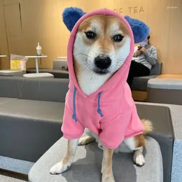 Dog Apparel Pet Plush Clothes Autumn And Winter Small Medium-sized Teddy Schnauzer Chai Cat Cute Sweater