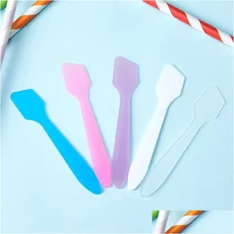 Altri materiali di imballaggio per la spedizione Mini plastica usa e getta piccola crema per il viso cucchiaio maschera per il viso bastone cosmetico Spata Scoop B Ot0Eo