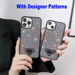 Glitter Jeweled Phase Telefen na iPhone 13 Pro Max 14Plus 12 11 XR Bling Bringling Rhinestone Diamond Celphone Case PeterPoppy CXG963