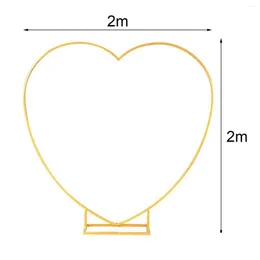 Decorazione per feste Arco per matrimoni Palloncino in metallo Forniture per compleanno Po Sfondo Stand a forma di cuore Consegna a goccia Giardino domestico Festivo anche Dhsyw