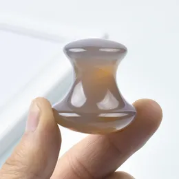 Agate Gua Sha Eye Scraping Massage Tool Mushroom Shape天然石顔のスキンケアグアシャボードフェイスマッサージャー