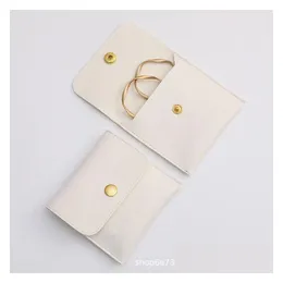 Jewelry Pouches Bags Pu Leather Bag Jewelrys For Necklace Bracelet Ring Watch Organizer Pouches Drop Delivery Packaging Display Otxmy