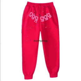 Bu83 2023 Erkek ve Kadın Pantolon Swearpants Moda Örümcek Web SP5der 55555 Sonbahar Kış Spor Banyo Polar Polar Günlük Uzun