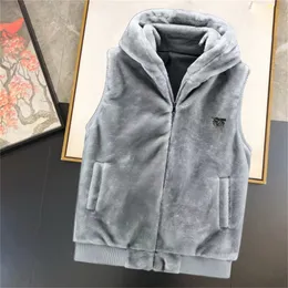 Fashion men's vest plush cotton vest design men's and women's sleeveless down jacket Autumn/winter casual coat couple vest warm coat large size M-3xl#020