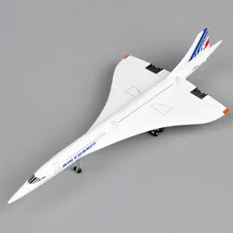 Diecast Model car 1400 Concorde Air France Airplane Model 1976-2003 Airliner Alloy Diecast Air Plane Model Children birthday Gift Toys collection 230906