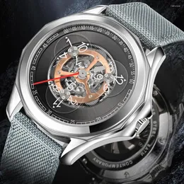 Wristwatches PINDU DESIGN Mens Watches Top Modified Miyota 8215 Mechanical Movement Stainless Steel Waterproof Watch For Men