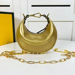 2023 Crescent Bag Designer Bag Women's Chain Underarm Bag Fashion Luxury Women's Leather Hobo Wallet Crossbody Bag Shoulder Bag Wallet Model 632