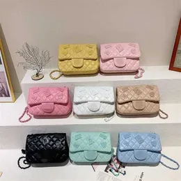 2024 New luxury handbag Top Design Luxury Bags high quality Lingge candy color Shoulder Messenger chain small square