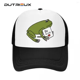 Cappellini da baseball DUTRIEUX Moda simpatico cartone animato rana cappello da camionista uomo donna berretto da baseball adulto regolabile personalizzato Hip Hop Snapback