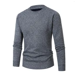 Maglioni da uomo maglione con stampa scozzese pullover casual vintage abbigliamento per la casa per uomo girocollo Harajuku manica lunga Pull Homme